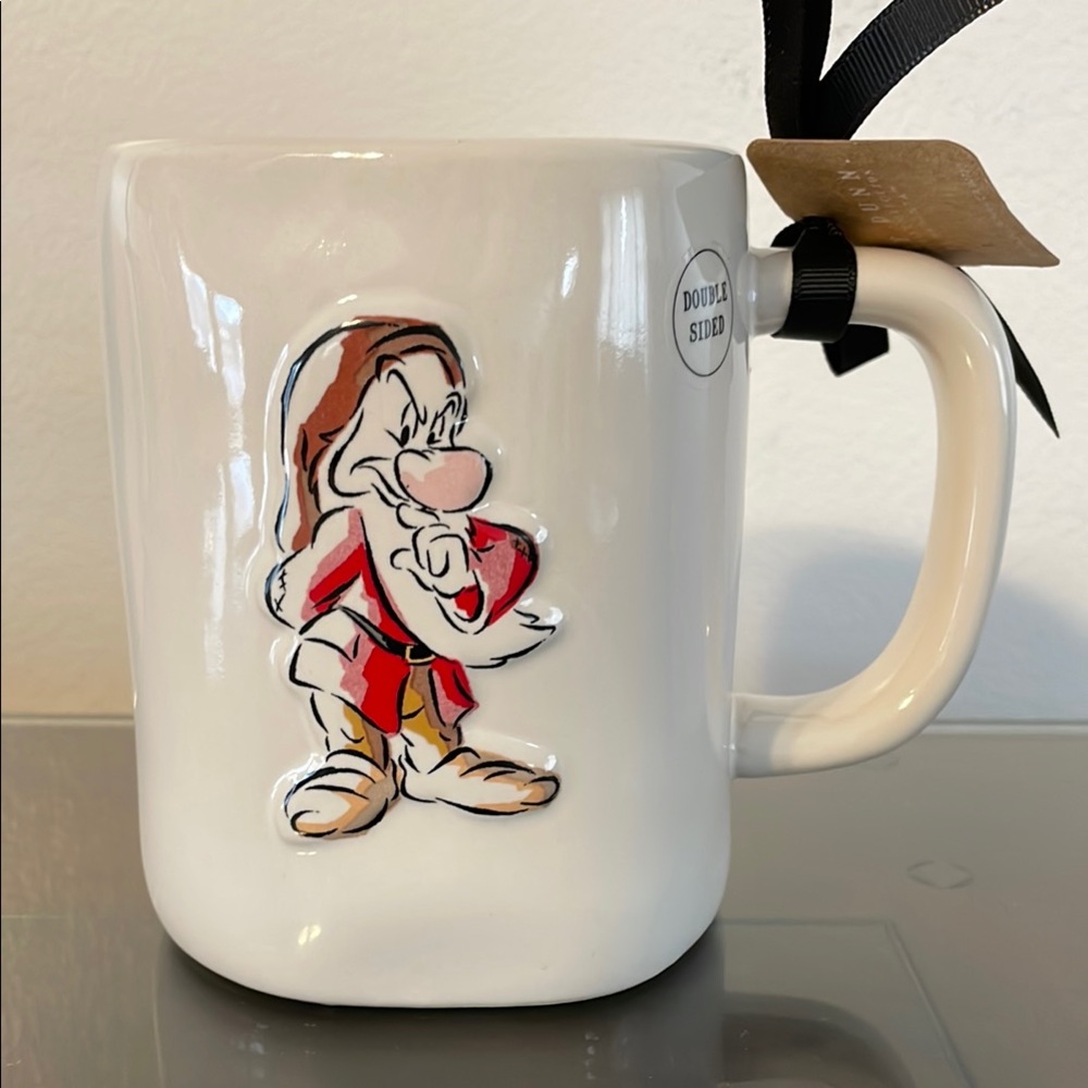 Rae Dunn Disney Dopey White Ceramic Mug